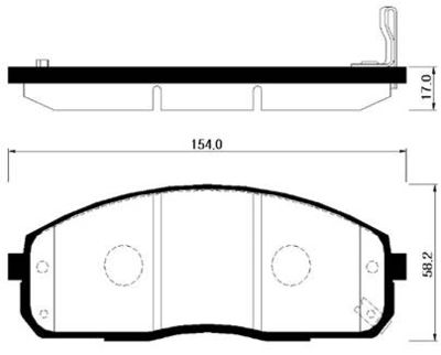 Колодки тормозные дисковые передние HSB HP0029