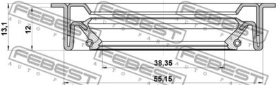 Сальник привода FORD 1543933