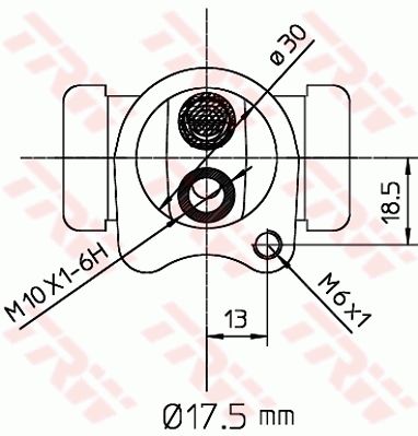 Цилиндр тормозной TRW BWC251
