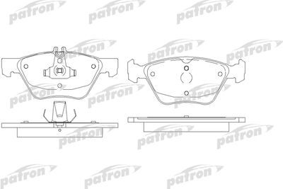 Колодки тормозные дисковые PATRON PBP1050