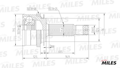 ШРУС наружный Miles GA20164