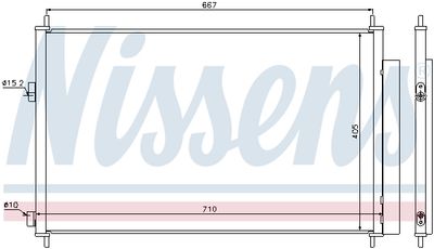 Радиатор кондиционера NISSENS 940021