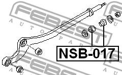 Сайлентблок заднего рычага NISSAN E4476VC000