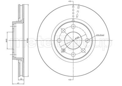 Диск тормозной передний BAPCO BD0265