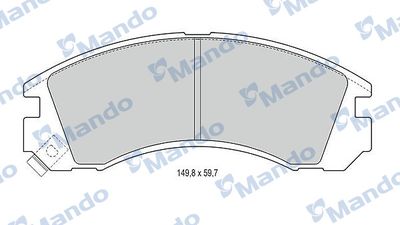Колодки тормозные дисковые Mando MBF015708