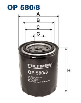 Фильтр масляный FILTRON OP5808