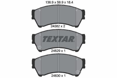 Колодки тормозные дисковые TEXTAR 2458202