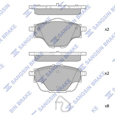 Колодки тормозные задние SANGSIN SP4211