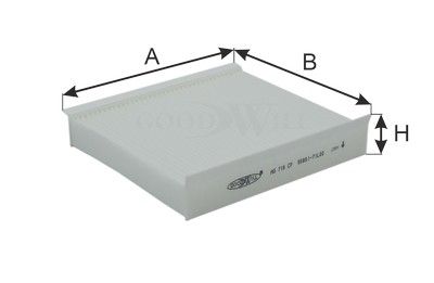 Фильтр салона BIG FILTER GB98042