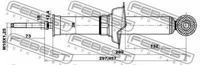 Амортизатор задний газовый FEBEST 04658544R