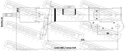 Амортизатор TORR DV1721L