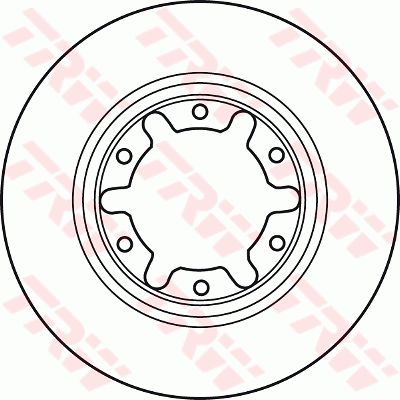Диск тормозной передний TRW DF7305S