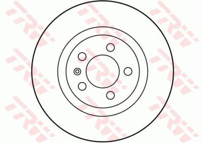 Диск тормозной передний TRW DF2804