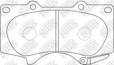 Колодки тормозные передние NIBK PN1482