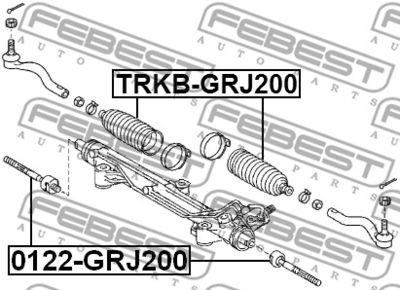 Пыльник рулевой рейки TOYOTA 4553560021