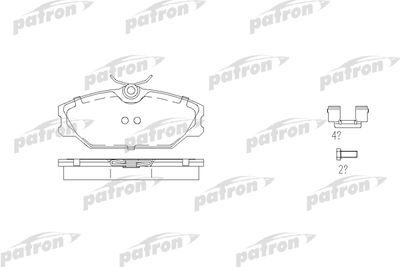 Колодки тормозные дисковые передние PATRON PBP1420