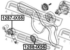 Шкив натяжителя ремня ГРМ Hyundai/Kia 252813A100