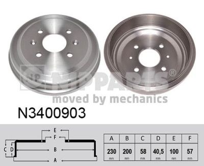 Барабан тормозной NIPPARTS N3400903