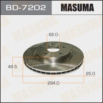 Диск тормозной передний Masuma BD7202