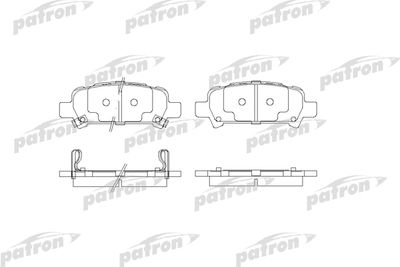 Колодки тормозные дисковые задние PATRON PBP1333