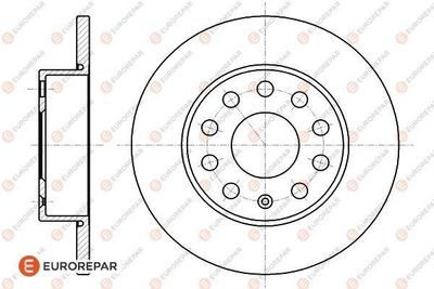 Диск тормозной задний EUROREPAR 1618882080