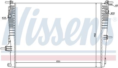 Радиатор охлаждения двигателя NISSENS 637606