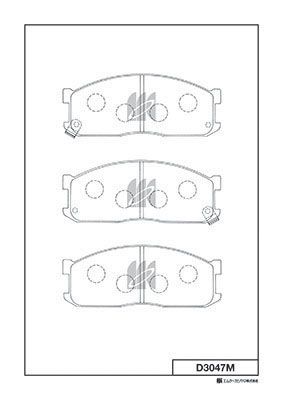 Колодки тормозные дисковые MK KASHIYAMA D3047M