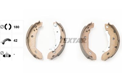 Колодки тормозные барабанные TEXTAR 91053000