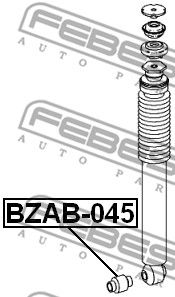 Сайлентблок амортизатора заднего FEBEST BZAB045