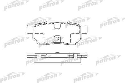 Колодки тормозные дисковые задние PATRON PBP472