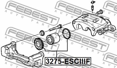 Ремкомплект тормозного суппорта FEBEST 3275ESCIIIF