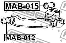 Сайлентблок передний заднего верхнего рычага FEBEST MAB015