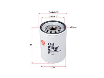 Фильтр масляный SAKURA C1009