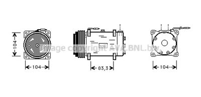 Радиатор системы охлаждения AVA RTA2270