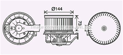 Вентилятор охлаждения AVA FD7503