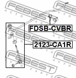 Тяга стабилизатора заднего FEBEST 2123CA1R