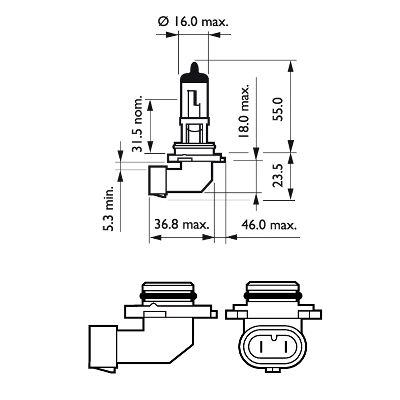 Лампа PHILIPS 9006PRC1