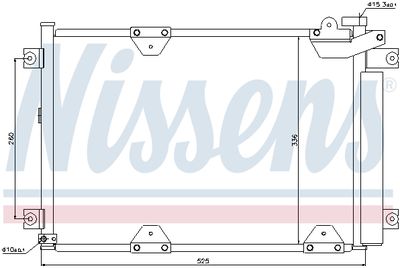 Радиатор кондиционера NISSENS 94892