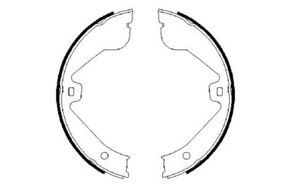 Колодки тормозные барабанные BOSCH 0986487705