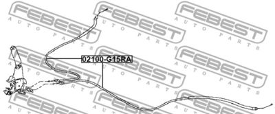 Трос стояночного тормоза NISSAN 3640000Q0H