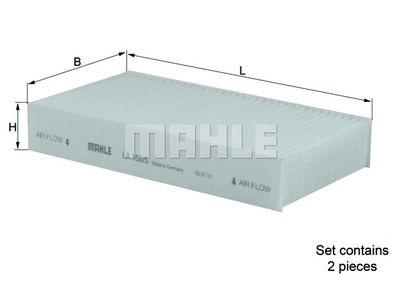 Фильтр салонный комплект MAHLE LA168S