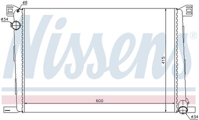 Радиатор системы охлаждения NISSENS 69706
