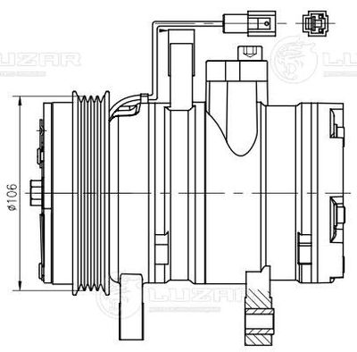 Компрессор кондиционера LUZAR LCAC0541