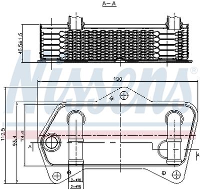 Радиатор масляный NISSENS 90653