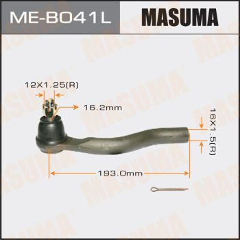 Наконечник рулевой левый Masuma MEB041L