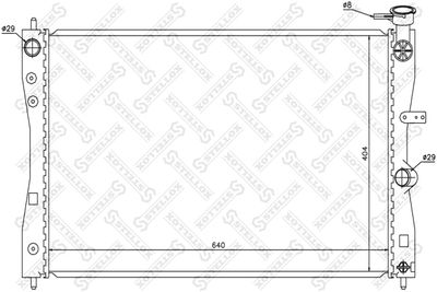 Радиатор системы охлаждения STELLOX 1026695SX
