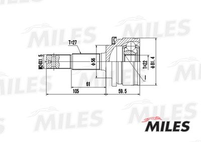 ШРУС наружный Miles GA20313