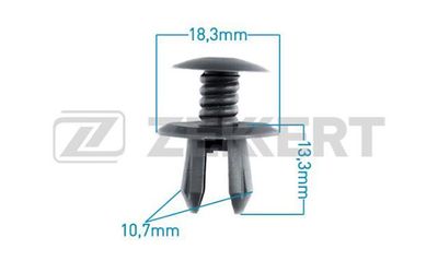 Клипса крепежная Zekkert BE1034