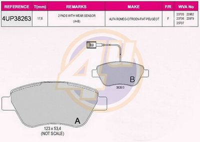 Колодки тормозные дисковые передние ZENTPARTS Z07332