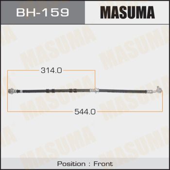 Шланг тормозной передний Masuma BH159